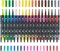 36-Color Dual Tip Brush Markers for Adults – Fine & Brush Tips, No Bleed Coloring Pens for Adult Coloring Books, Drawing, Calligraphy, Sketching, and Doodling